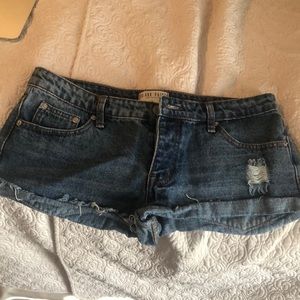 Distressed Short Jean Shorts